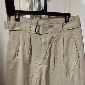 Banana Republic Khaki Belted Chinos